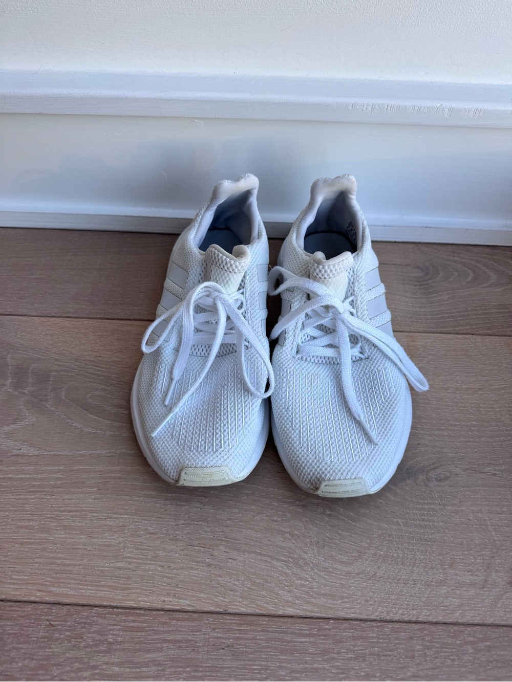 Women’s  Adidas Athletic Knit Sneakers in White